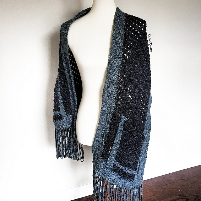 Ravelry: Kosh Tunisian Pocket Shawl pattern by Arunima Goel