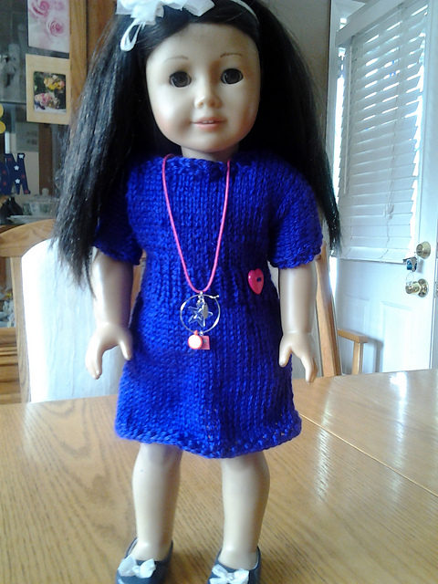 Ravelry: Knitted Dress for American Girl Doll pattern by Ann Saglimbene Ravelry: Knitted Dress for American Girl Doll pattern by Ann Saglimbene