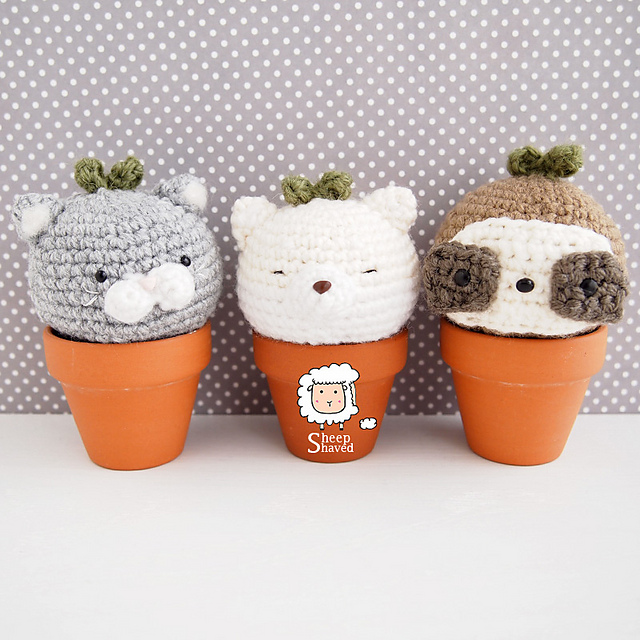 Cat, Shiba Inu, and Sloth Plants