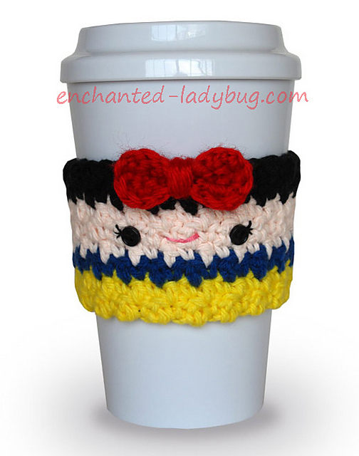 Snow White Coffee Cup Cozy