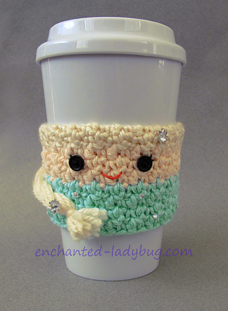 Queen Elsa Coffee Cup Cozy