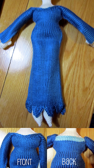 A-Line Elegant Gown for Babes in the Wool doll