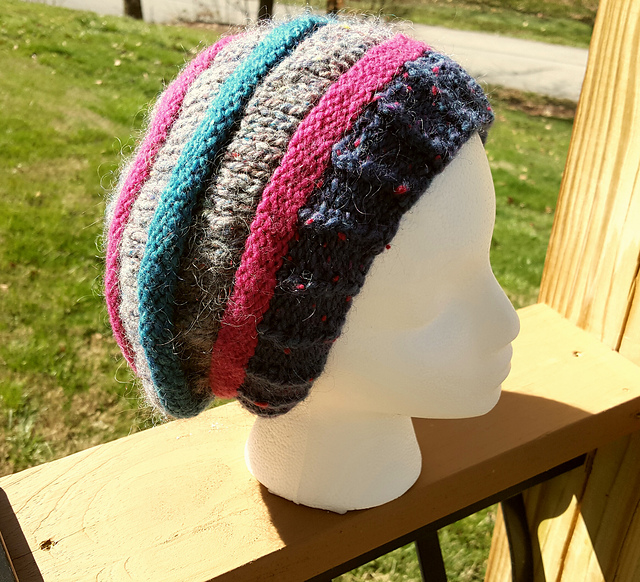 Moroccan Textured Slouchy Beanie