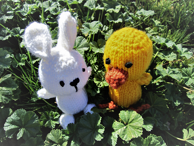 Easter Basket Bunny and Ducky
