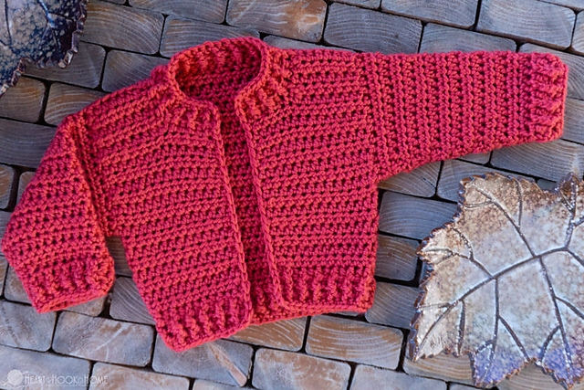 Bomber Baby Boy Cardigan Free Crochet Pattern