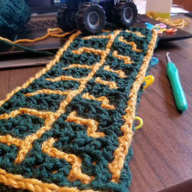 Tire Tread Border Scarf