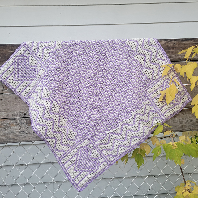 Many Hearts Baby Throw
