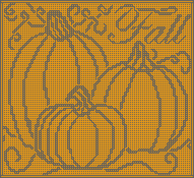 Pumpkin Trio Throw