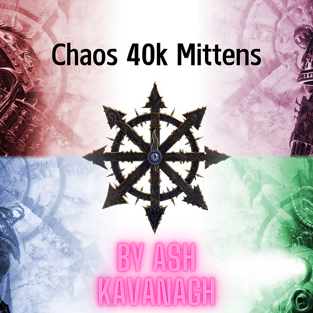 Chaos 40k Fingerless Gloves