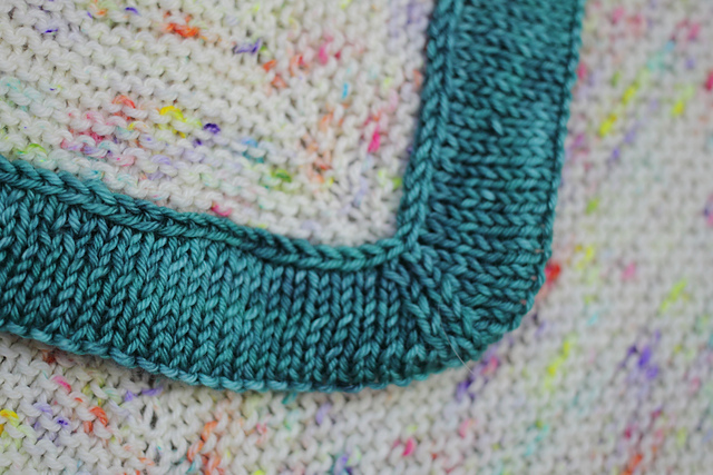 Easy Garter Square Blanket