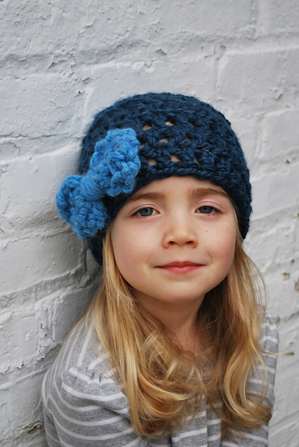 Flower & Bow Hat & Headband