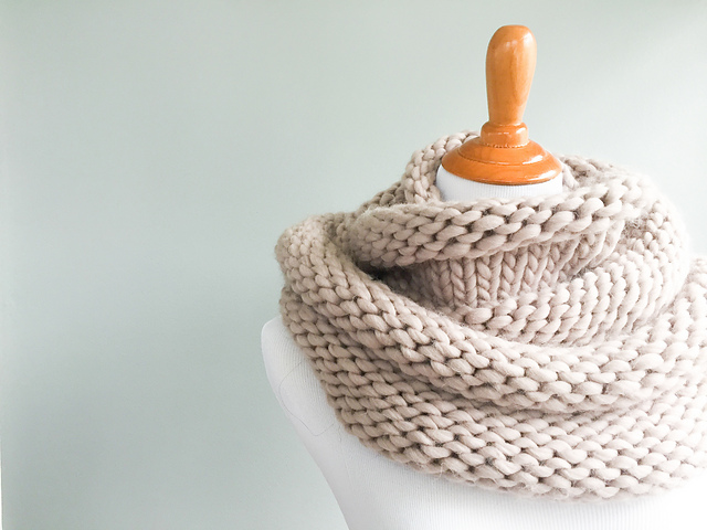 Knit + Purl Simple Cowl