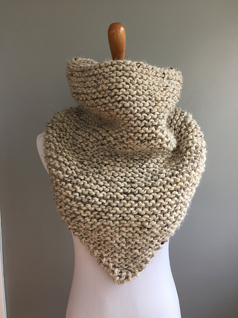 Garter Stitch Bandana Cowl