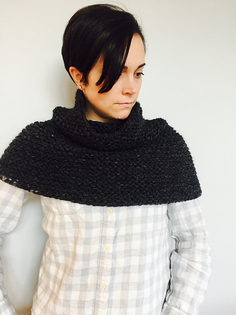 Garter Stitch Cowl Caplet
