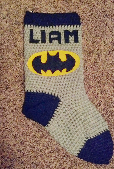 Easiest Crocheted Christmas Stocking EVER