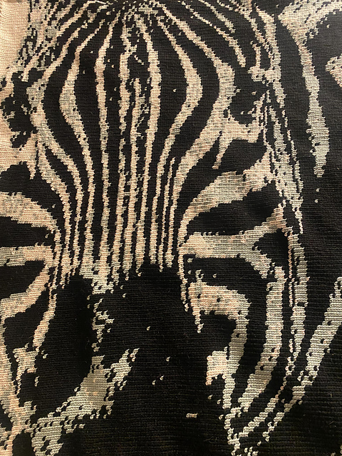Three Color Zebra Lap Blanket