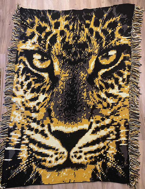 Leopard Graphgan Lap Blanket