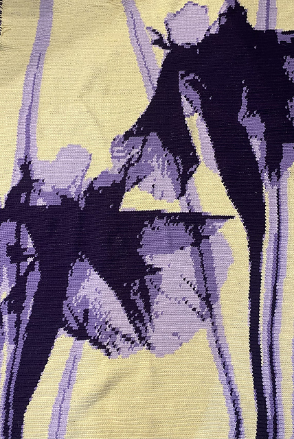 Japanese Iris Lap Blanket