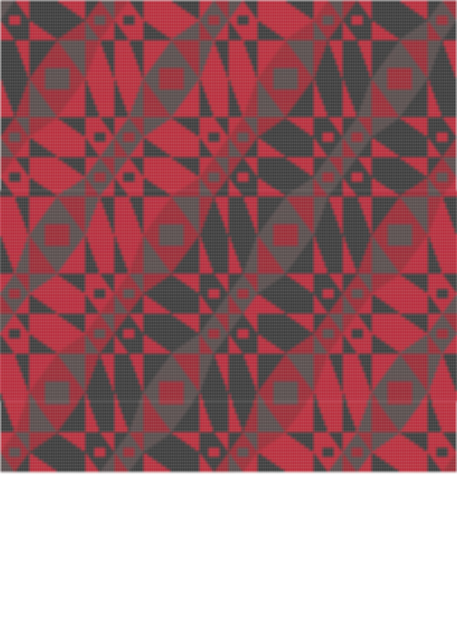 Red & Black Waves Lap Blanket