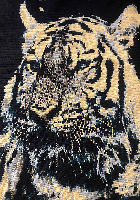White Tiger Lap Blanket