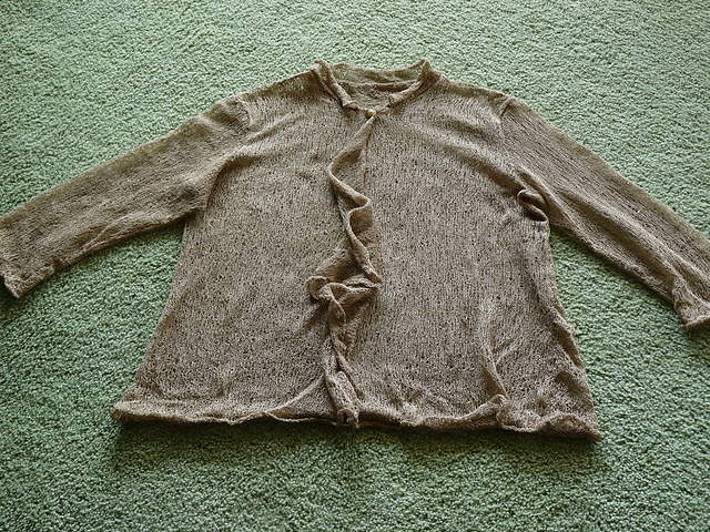 Kit-86 Tokken Silk Sheer Cardigan by Setsuko Torii