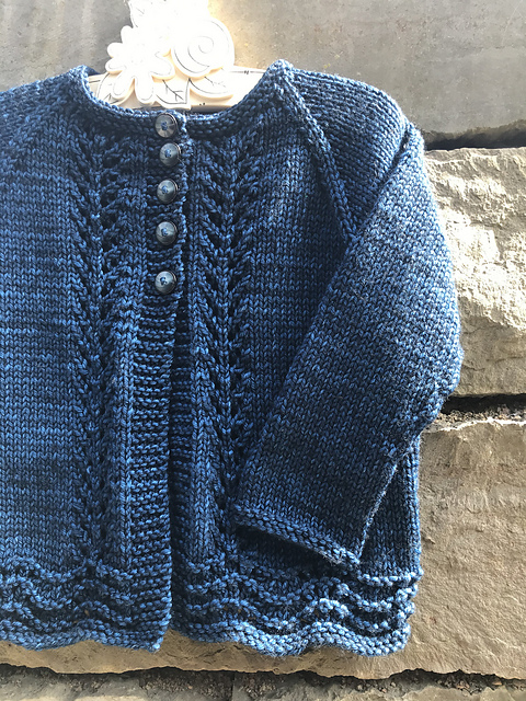 Old shale cardigan - worsted