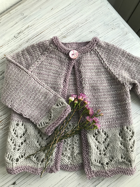 Lavender garden cardi