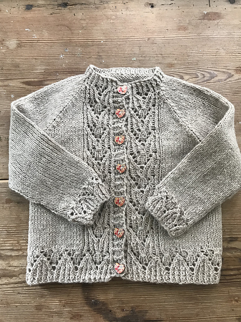 Spring leaf cardigan - big sis