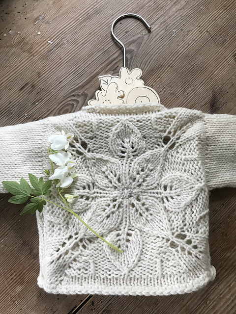 Happy floral baby cardi
