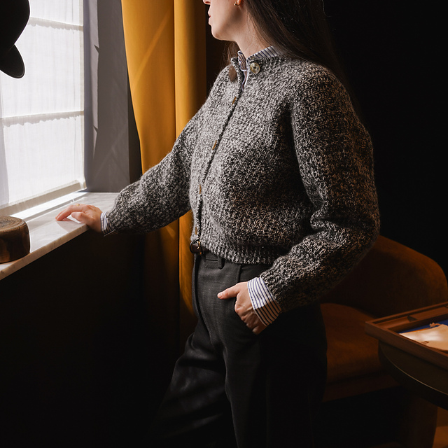 vevired ニット Merino/cashmere full-zip sweater in dark brown — Y-0020 | YACAIA