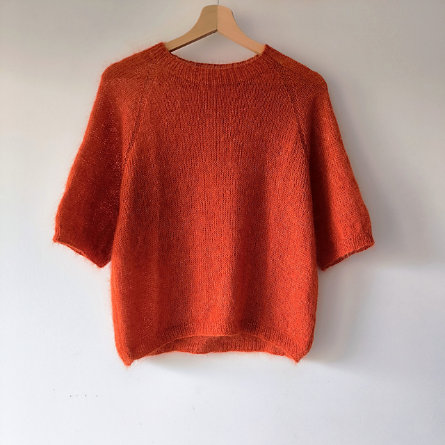 The Orange Mohair Blouse