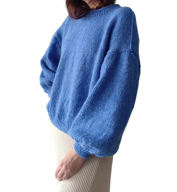 Blue baloon sweater