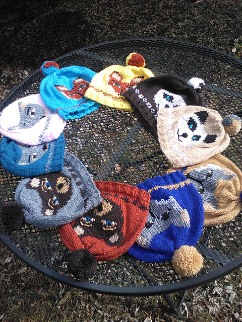 Embroidered Animal Beanies