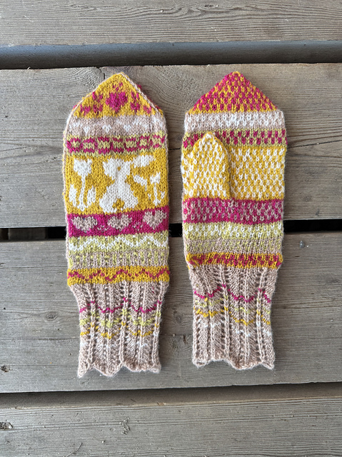 Easter Egg Mittens
