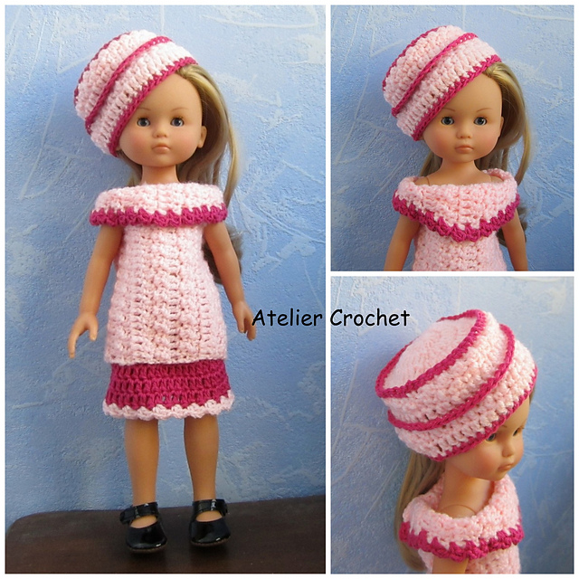 Tenue Complète Pour Poupée Little Darling / Chérie Corolle / Paola Reina – Neuf, 3 Pièces