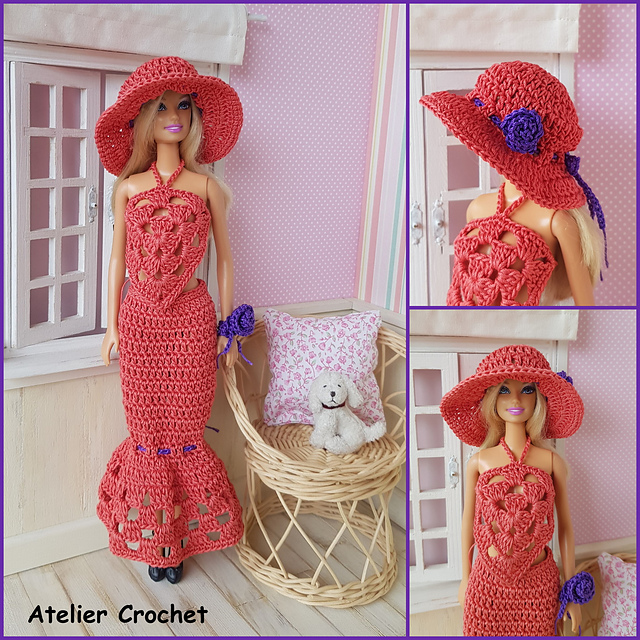 white christmas dresses Dolls Dress Crochet Pattern, 15
