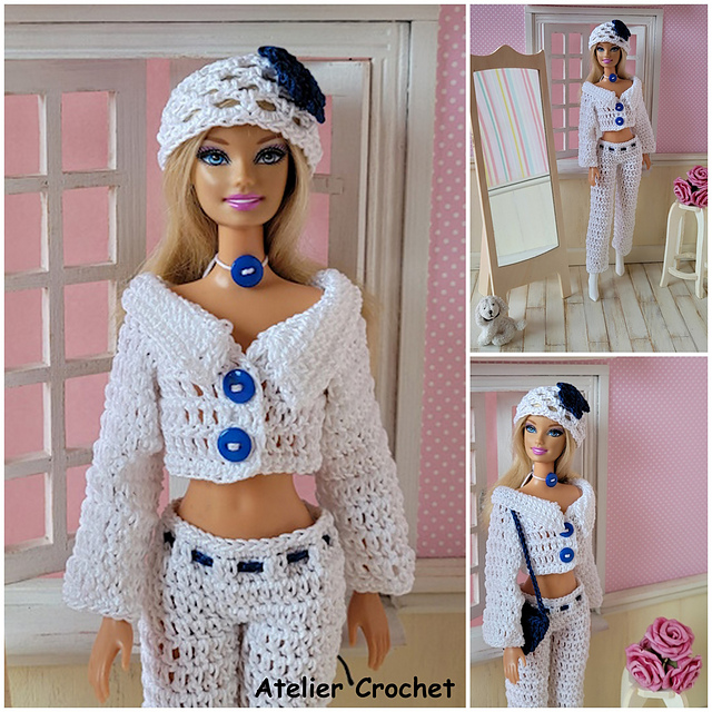 Salon Fauteuil Miniature Pour Barbie & Fashion Royalty - Avec Accessoires - Neuf