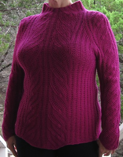 Raspberry Swirl Pullover