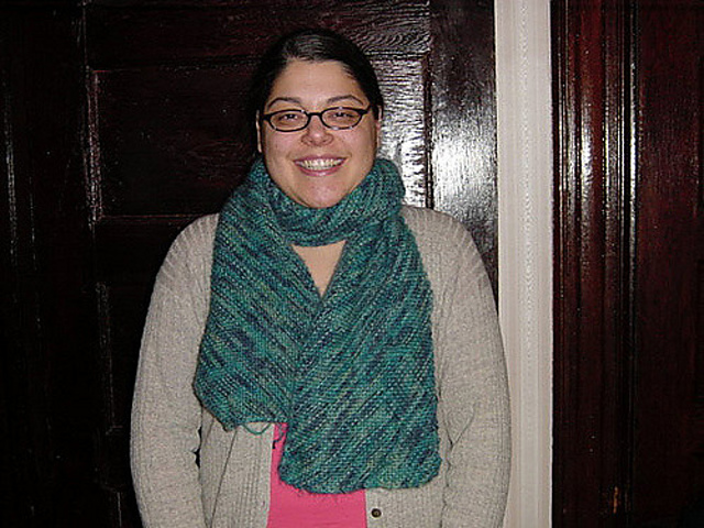 Bias-Knit Scarf