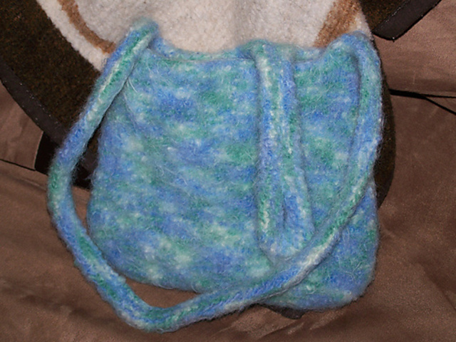 Watercolors Felted Bag