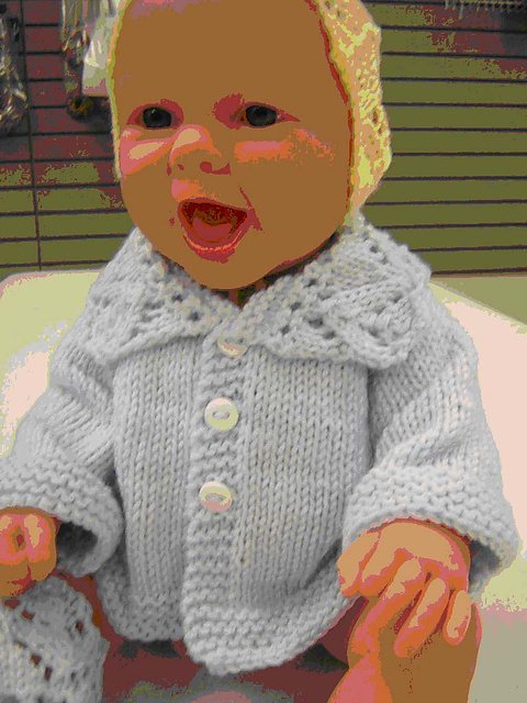 Baby Topdown Raglan w/Lace Collar