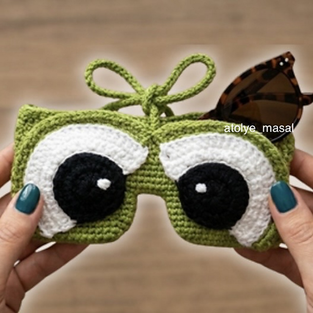 Cute Kawaii Frog Glasses Case