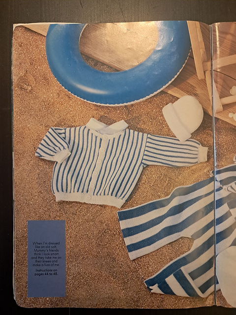 Striped Cardigan in Laine et Nylon