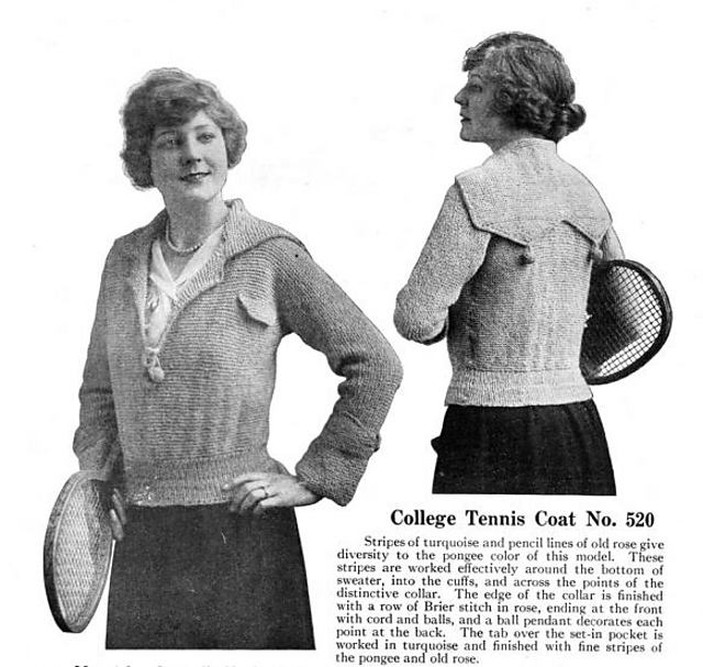 College Tennis Coat No. 520