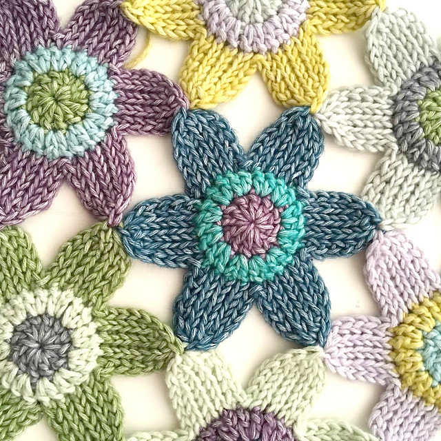 Ravelry: Tunisian Flower Blanket pattern by Atty van Norel