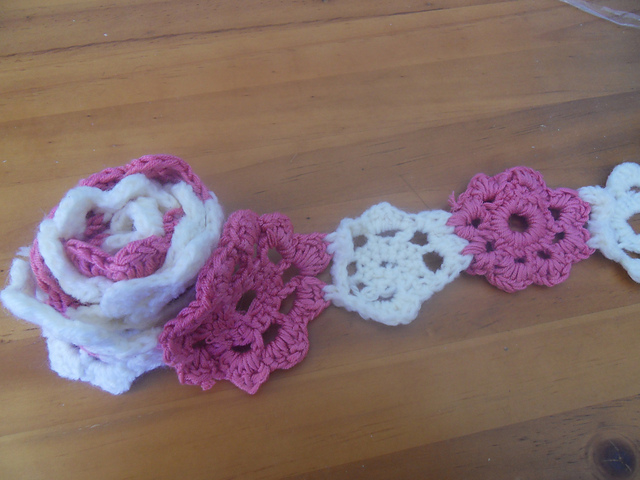Toddler flower scarf