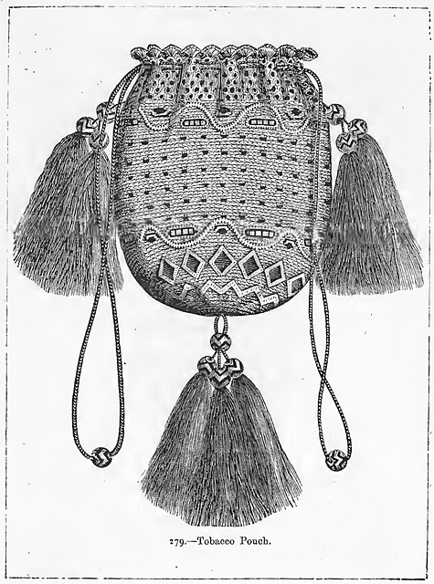 Tobacco Pouch in Crochet Work