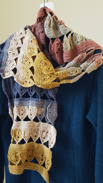Leaf Insert Long Scarf