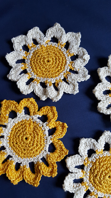 Gold Summer Coasters