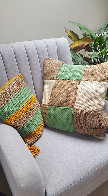 Tweed cushion